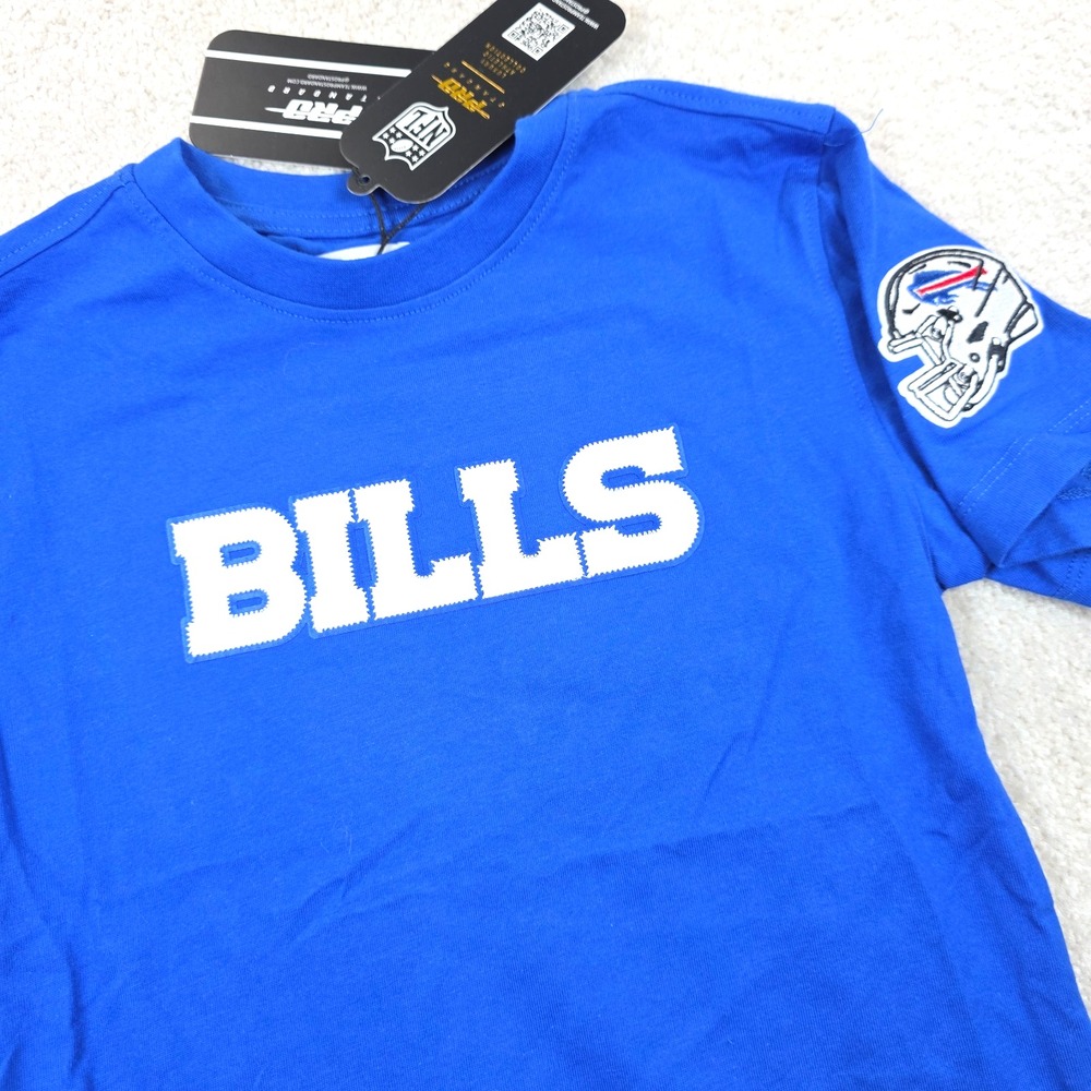Pro Standard T-Shirt Boys 6 Royal Blue Buffalo Bills Classic Tackle Twill NWT